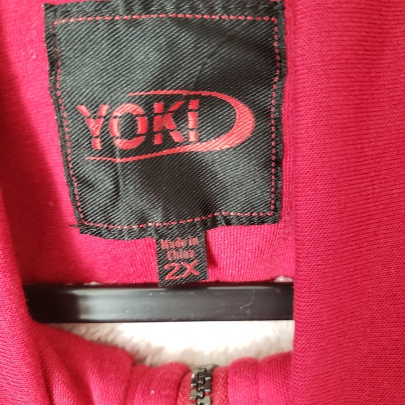 NWT Yoki sherpa lined toggle fleece jacket size 2X - Picture 4 of 7